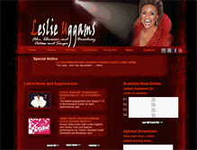 Tablet Screenshot of leslieuggams.com